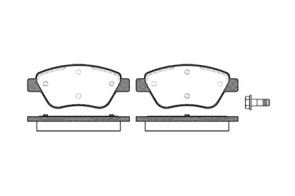 Комплект тормозных колодок WOKING P9583.10