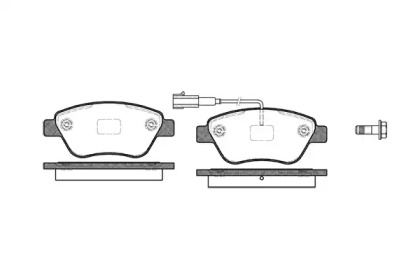 Комплект тормозных колодок WOKING P9583.11