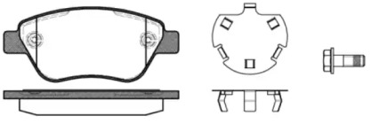 Комплект тормозных колодок WOKING P9583.30