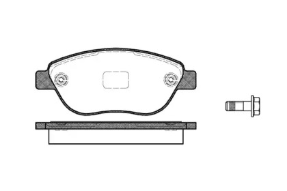 Комплект тормозных колодок WOKING P9593.10