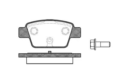 Комплект тормозных колодок WOKING P9613.00