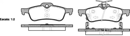 Комплект тормозных колодок WOKING P9623.02