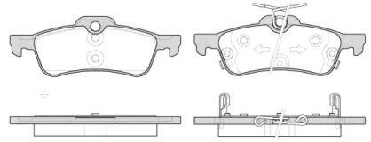 Комплект тормозных колодок WOKING P9623.12