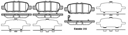 Комплект тормозных колодок WOKING P9763.41