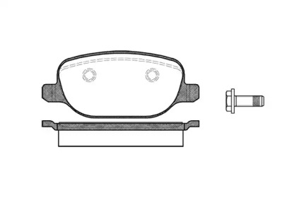 Комплект тормозных колодок WOKING P9783.00