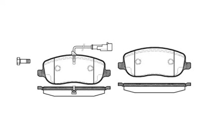 Комплект тормозных колодок WOKING P9793.31