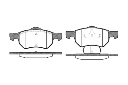 Комплект тормозных колодок WOKING P9823.00