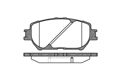 Комплект тормозных колодок WOKING P9843.00