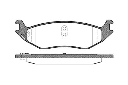 Комплект тормозных колодок WOKING P9853.04