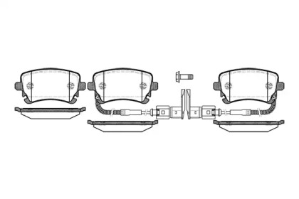 Комплект тормозных колодок WOKING P9973.02