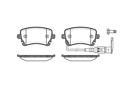 Комплект тормозных колодок WOKING P9973.11