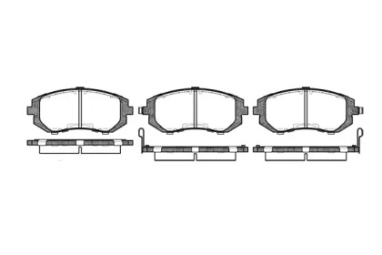 Комплект тормозных колодок WOKING P8513.02