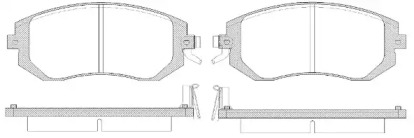 Комплект тормозных колодок WOKING P8513.14