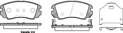 Комплект тормозных колодок WOKING P8533.22