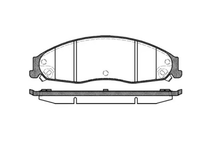 Комплект тормозных колодок WOKING P8553.08