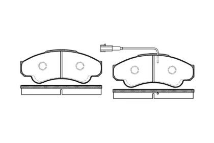 Комплект тормозных колодок WOKING P8593.01