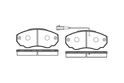 Комплект тормозных колодок WOKING P8603.01