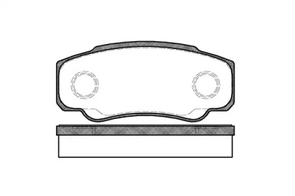 Комплект тормозных колодок WOKING P8613.00