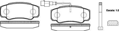 Комплект тормозных колодок WOKING P8613.02