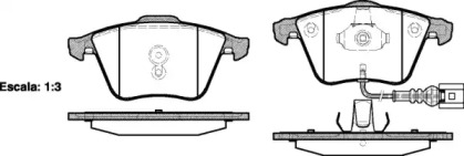 Комплект тормозных колодок WOKING P8643.41