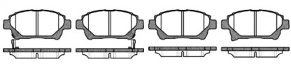 Комплект тормозных колодок WOKING P8713.12