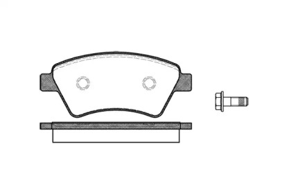 Комплект тормозных колодок WOKING P8763.10