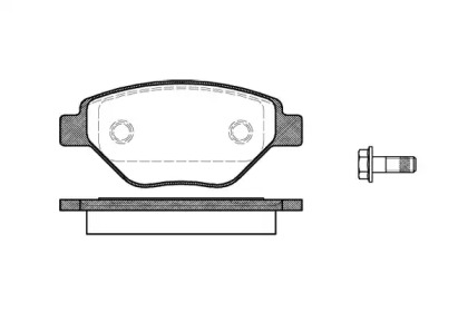 Комплект тормозных колодок WOKING P8773.00