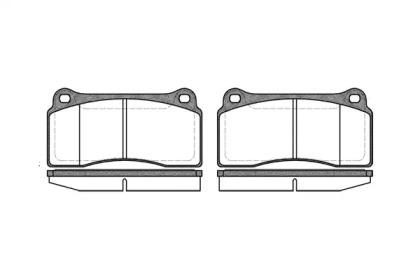 Комплект тормозных колодок WOKING P8833.00