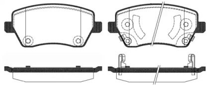 Комплект тормозных колодок WOKING P8873.02