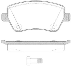 Комплект тормозных колодок WOKING P8873.22