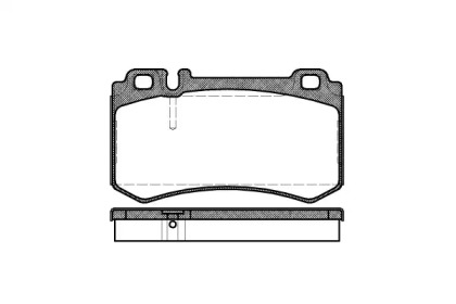 Комплект тормозных колодок WOKING P8933.00