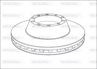 Тормозной диск WOKING NSA1013.20