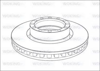 Тормозной диск WOKING NSA1015.20