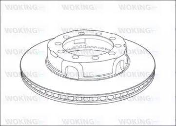 Тормозной диск WOKING NSA1017.20