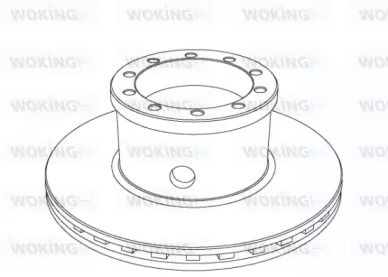 Тормозной диск WOKING NSA1019.20