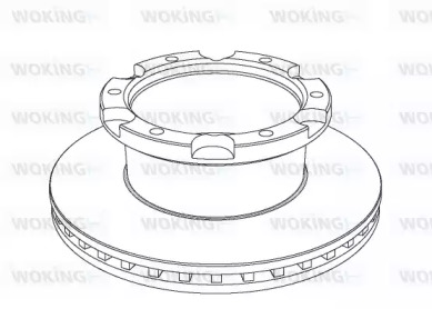 Тормозной диск WOKING NSA1036.20