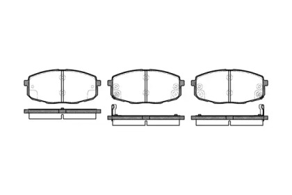 Комплект тормозных колодок WOKING P11383.02