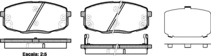 Комплект тормозных колодок WOKING P11383.12