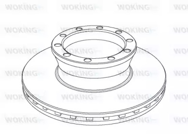 Тормозной диск WOKING NSA1040.20