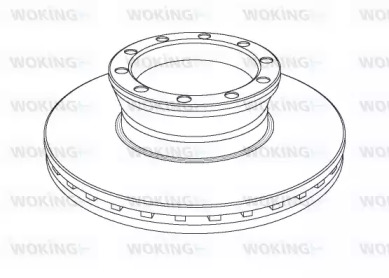 Тормозной диск WOKING NSA1041.20