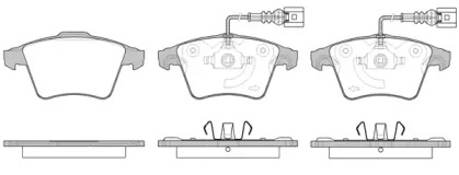 Комплект тормозных колодок WOKING P11453.22