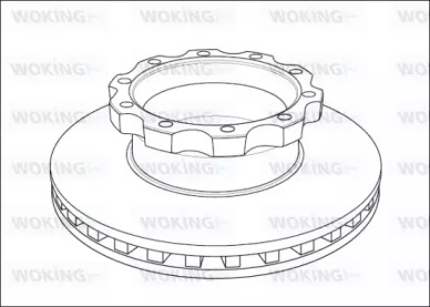 Тормозной диск WOKING NSA1045.20