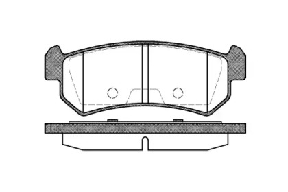 Комплект тормозных колодок WOKING P11483.00