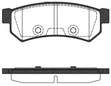 Комплект тормозных колодок WOKING P11483.10