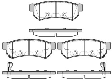 Комплект тормозных колодок WOKING P11483.12