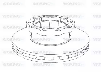 Тормозной диск WOKING NSA1048.20