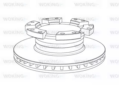 Тормозной диск WOKING NSA1049.20