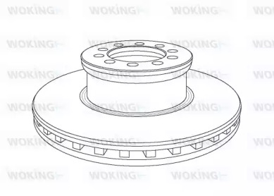 Тормозной диск WOKING NSA1053.20