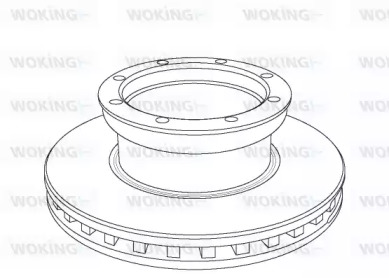 Тормозной диск WOKING NSA1054.20