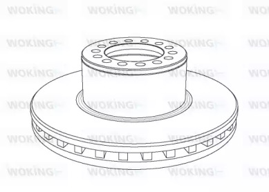 Тормозной диск WOKING NSA1055.20